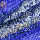 In water oplosbare Sequined-Kantstof 135cm Met de hand gemaakt Breedte Afrikaans Textielpatroon