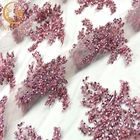 MDX Mesh Embroidery Glitter Lace Fabric In water oplosbaar met Lovertjes