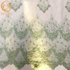 Met de hand gemaakt Groen Mesh Exquisite Beads Lace Fabric voor Kleding het Maken